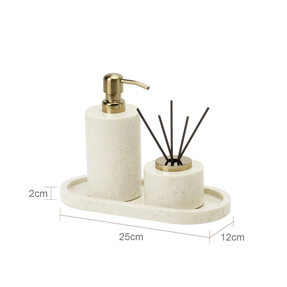 Crema Nuova Natural Marble Bathroom Elegent Soap Dish