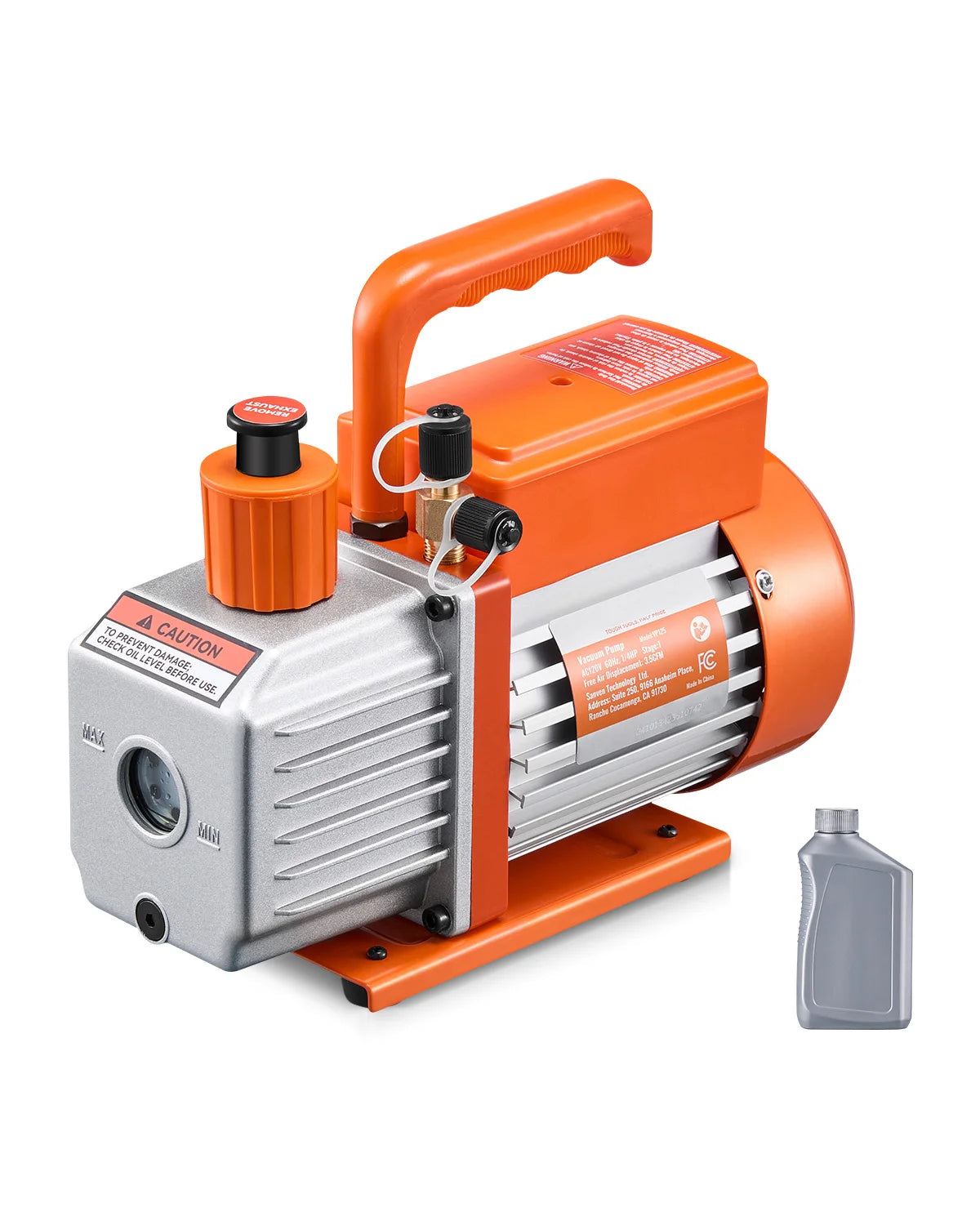 Succebuy Vacuum Pump & Oil Bottle 5cfm/4cfm/5cfm 1-Stage