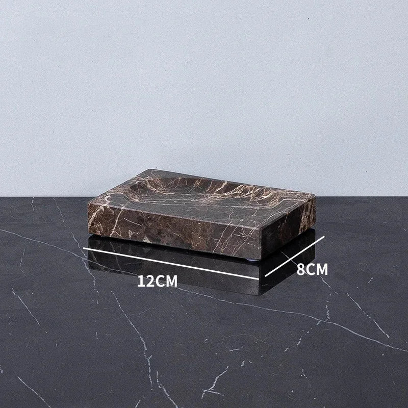 Emperador Dark Natural Marble Bathroom Brown Luxury Toothbrush