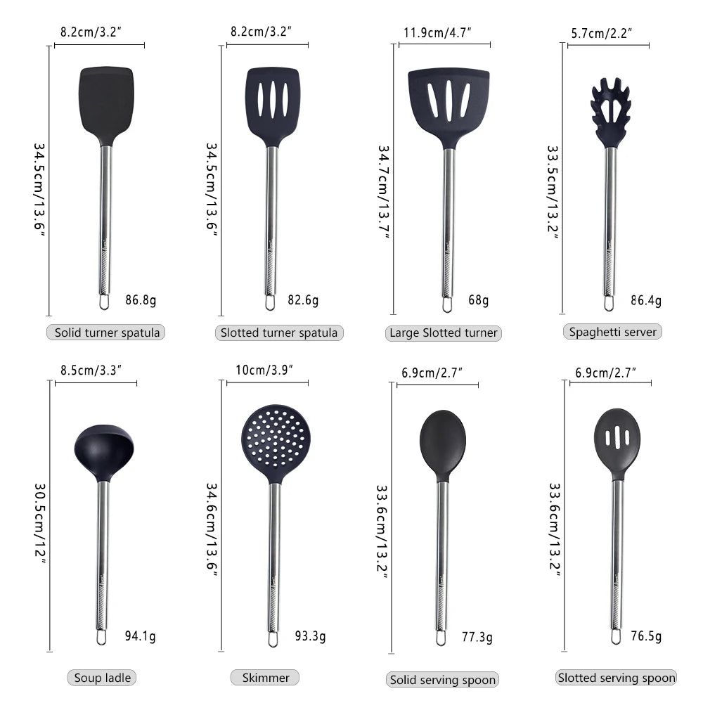 1-Pack Silicone Kitchenware Cooking Utensils Heat-Resistant
