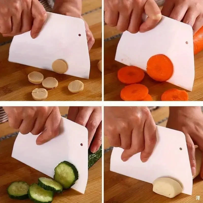 1pc Baking Plastic Dough Cutter & Scraper -