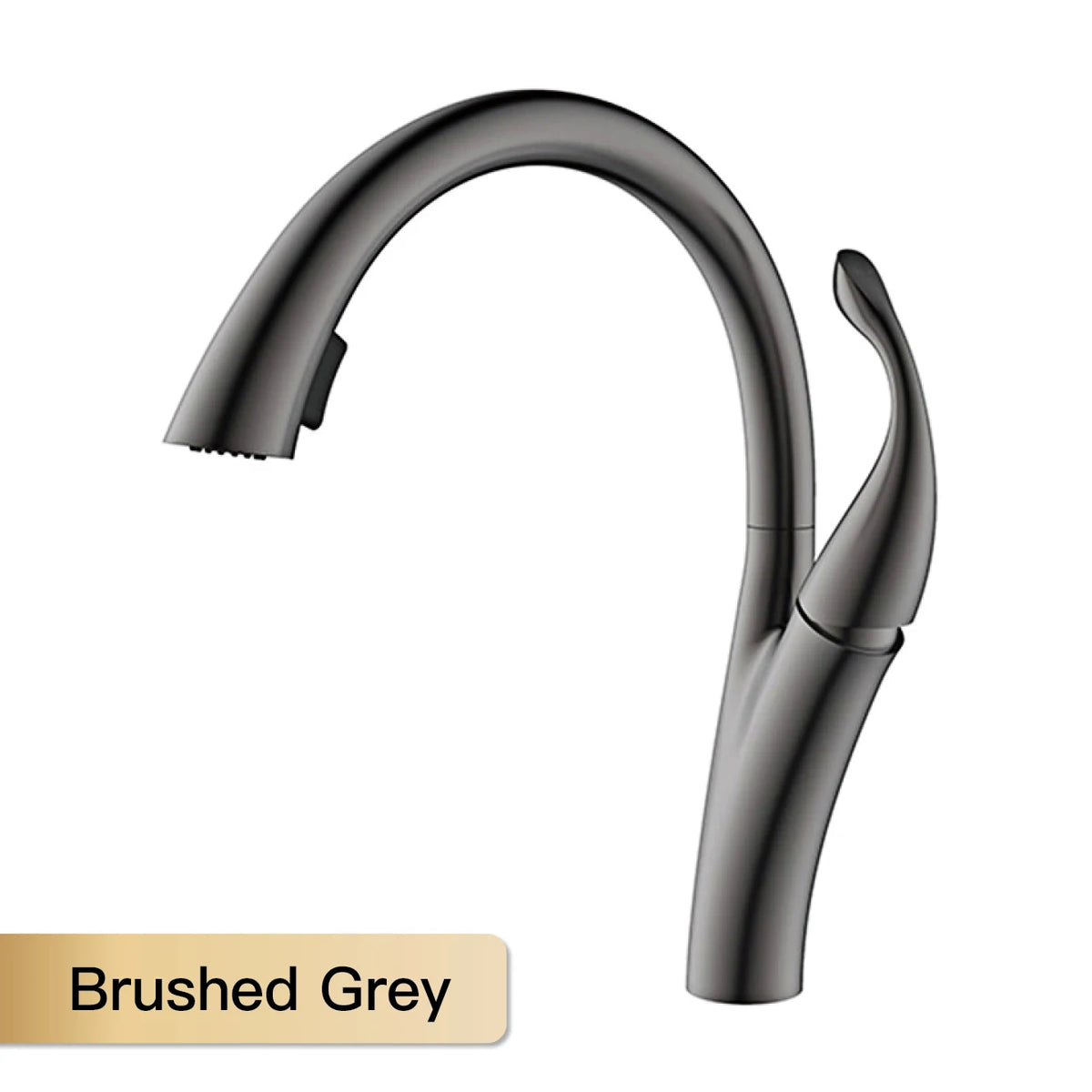 Aitana Simple Design Brass Black Faucet Modern Handle