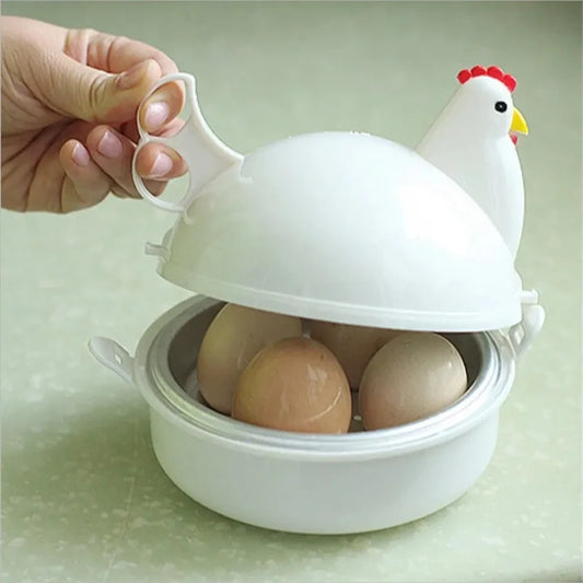 Lovely Chicken Shaped Egg Boiler Steamer Eggs 1egg