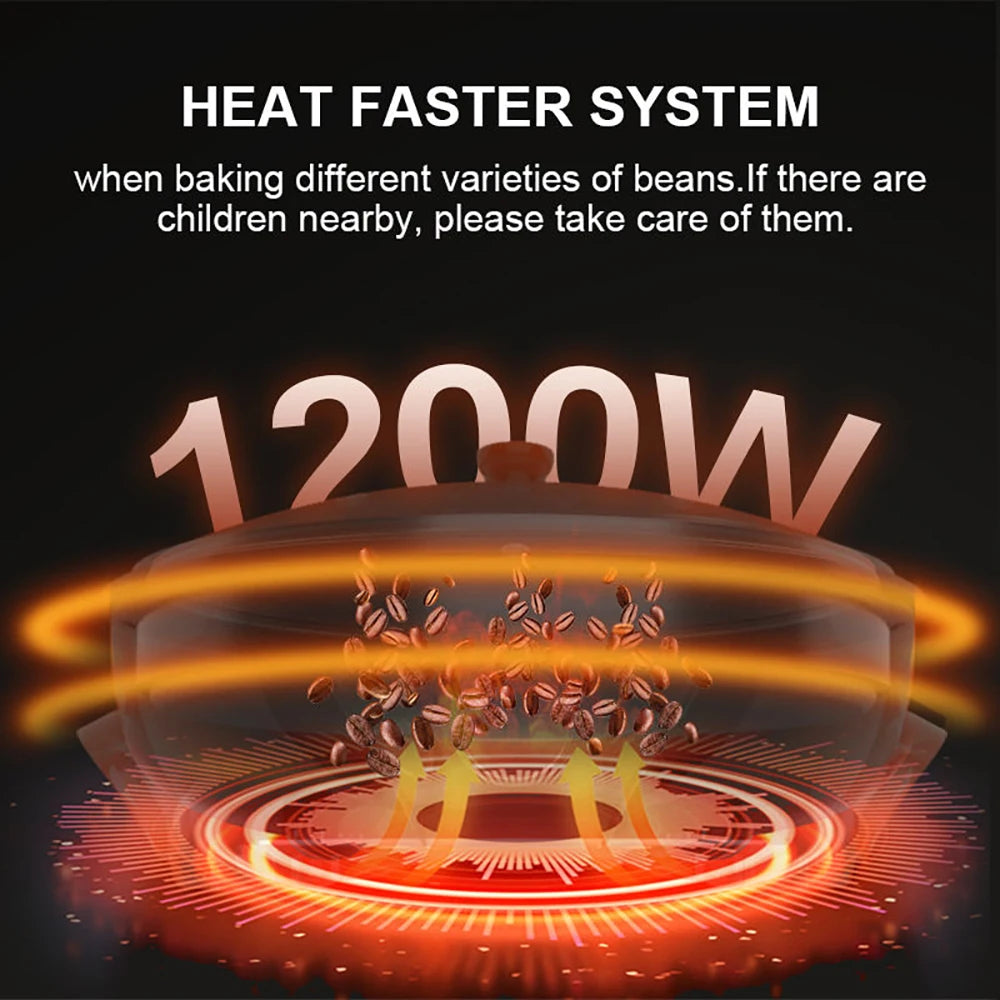 Cafemasy 110v/220v Electric Coffee Roaster Nut Peanut Beans