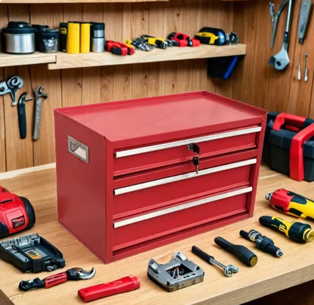 Three Layer Desktop Toolbox File Cabinet Storage Box