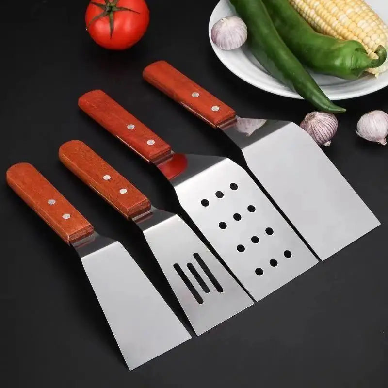 Stainless Steel Spatula Grill Scraper Non Stick Durable
