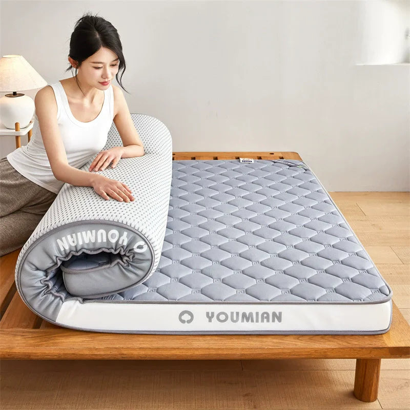 Latex Memory Foam Mattress Soft Pad Bed Bedroom