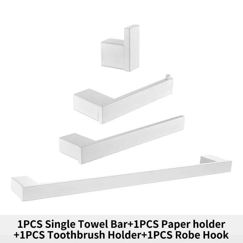 Bathroom Hardware White Wall Mounted Toilet Roll Paper