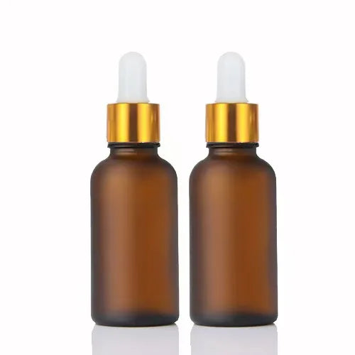 20/50 Pieces 20ml 30ml Frosted Amber Glass Dropper