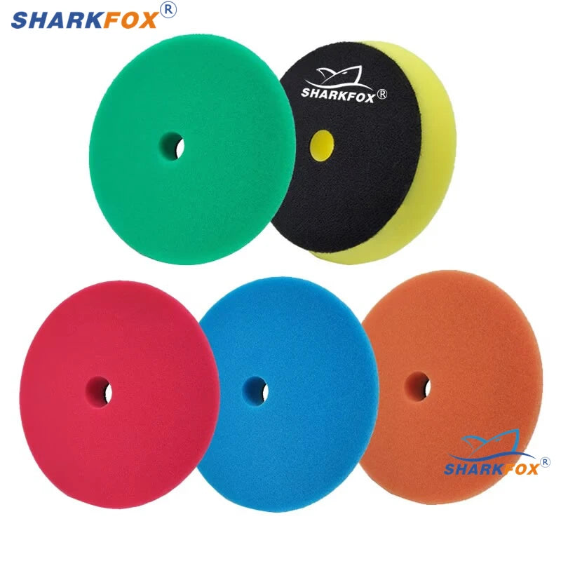 Sharkfox 125mm /6 150mm Buffing Polishing Sponge Pads
