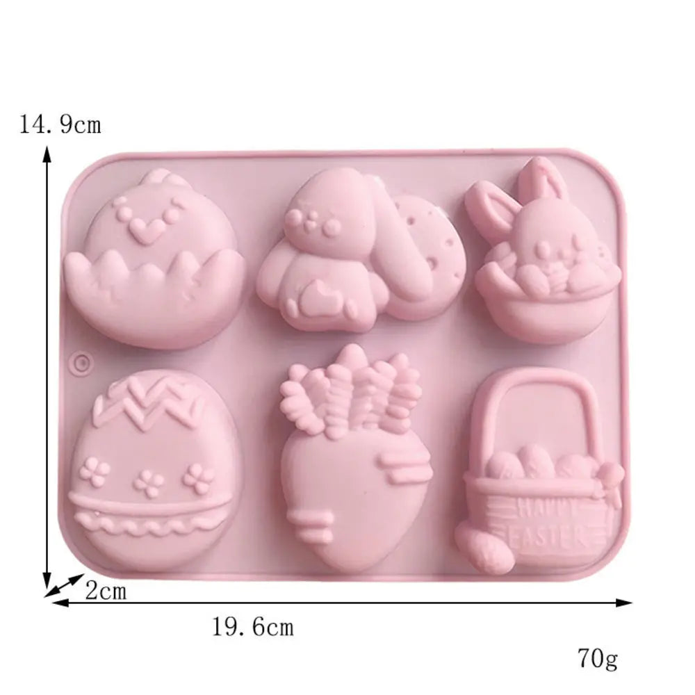 3d Easter Surprise Egg Chocolate Mold Silicone Rabbit
