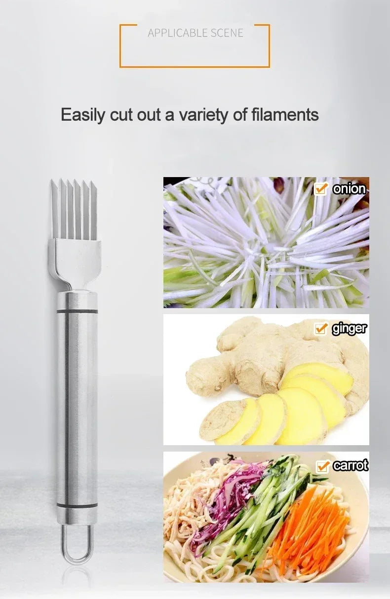 Scallion Cutter Shred Knife Stainless Steel Graters Cutter
