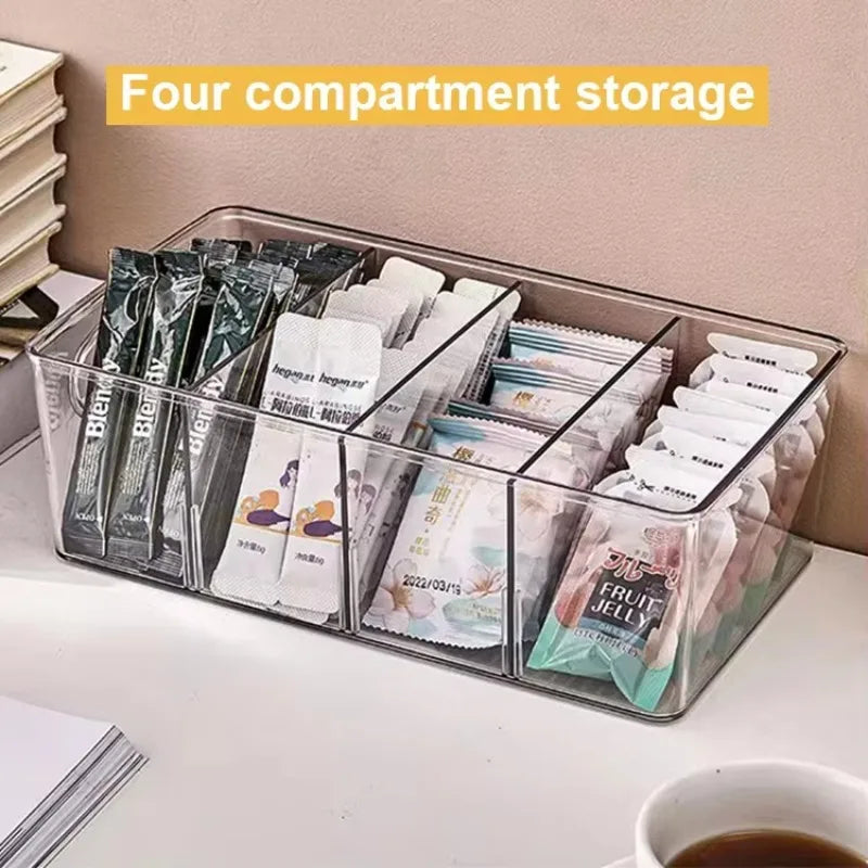 Removable Divider Plastic Pantry Storage Bins Organization