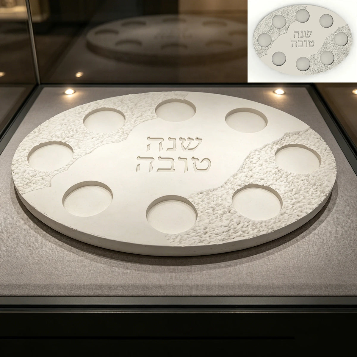 Silicone Mold Oval Rosh Hashanah Jewish Year 8-Cavity