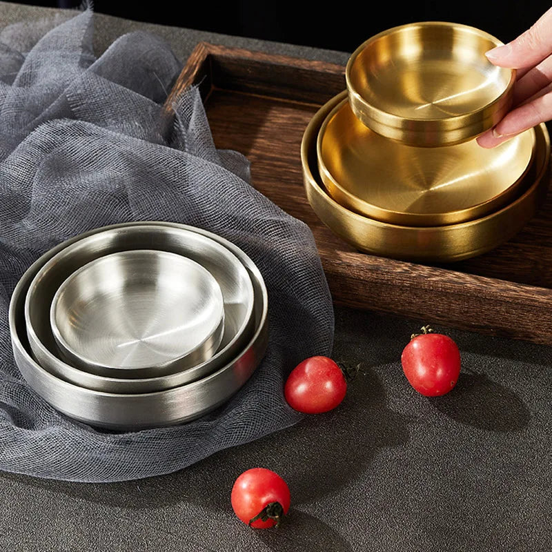 Stainless Steel Sauce Dish Small Dish Kimchi Dish