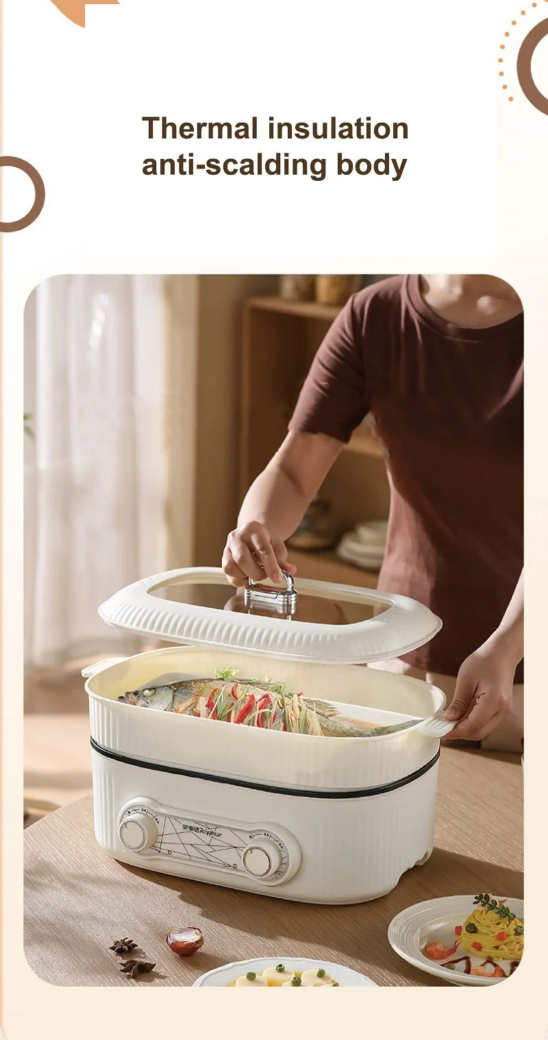 6l Double Liner Electric Pot Large Capacity Non-Stick