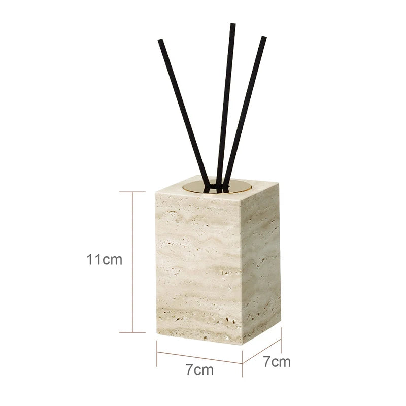 Travertine Bathroom Luxury Soap Dish Soap Dispenser Reed