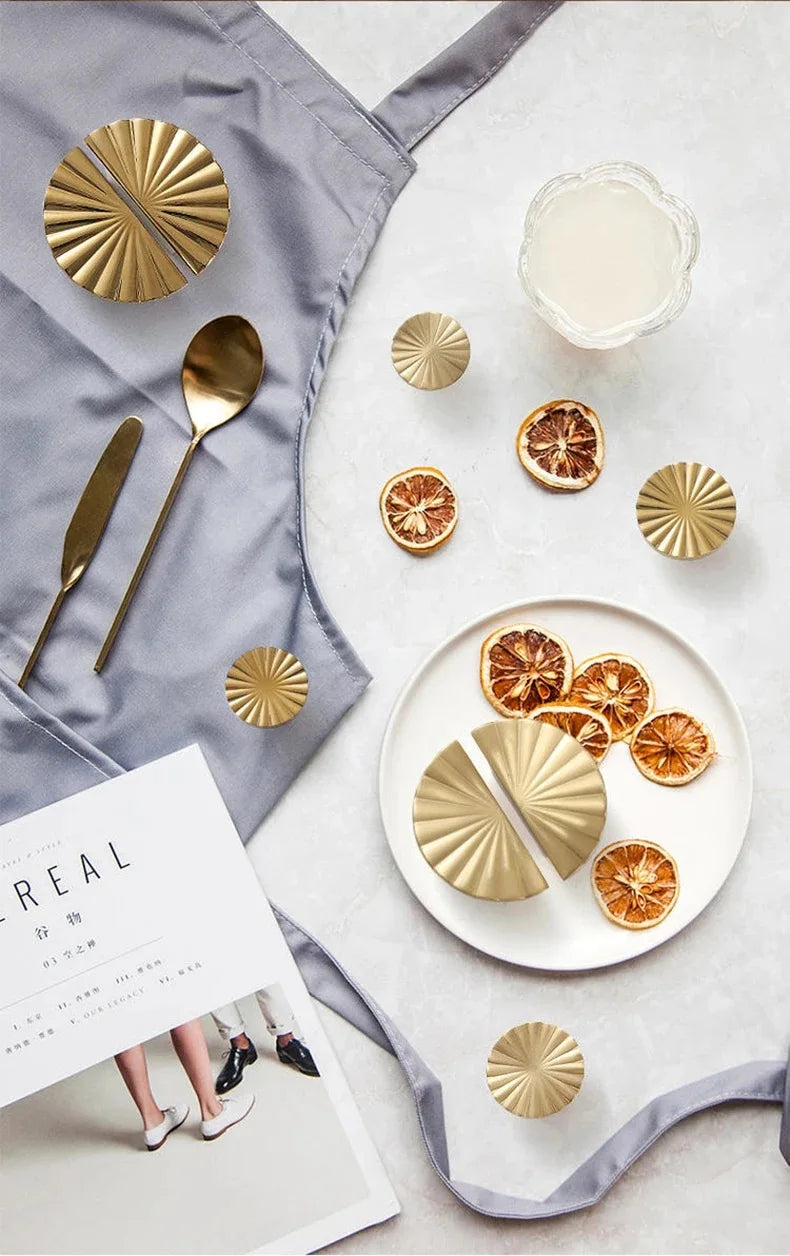 Wv Gold Handles Cabinet Storage Door Knobs Furniture