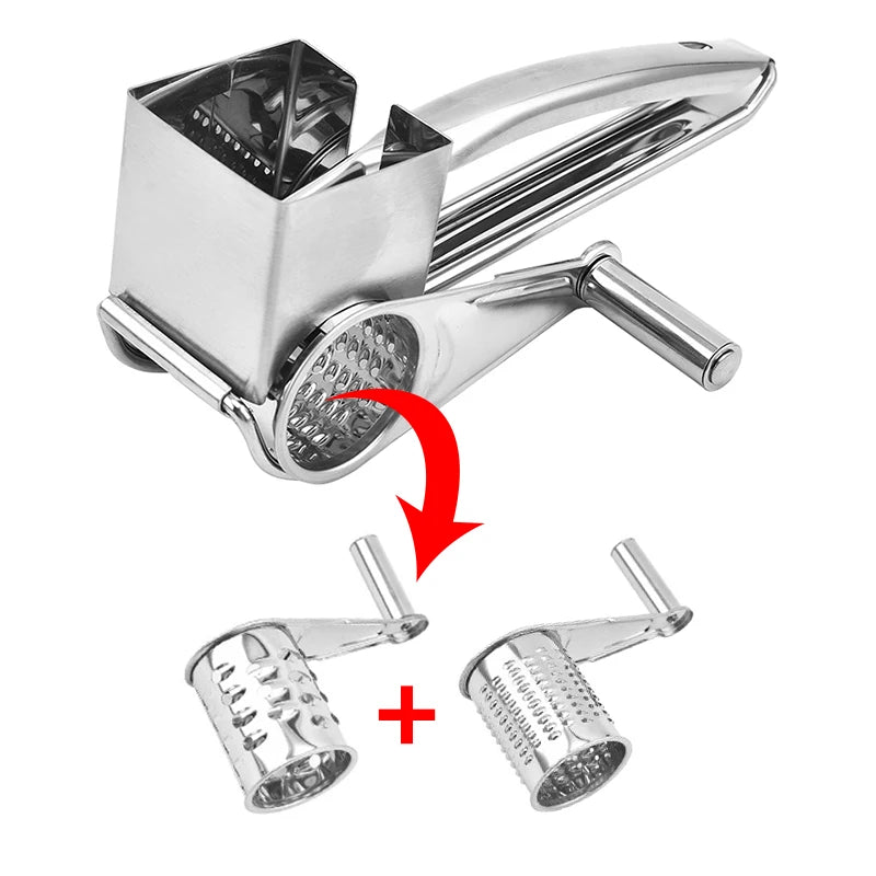 Holaroom Stainless Steel Cheese Slicer Shredder Drums Blades