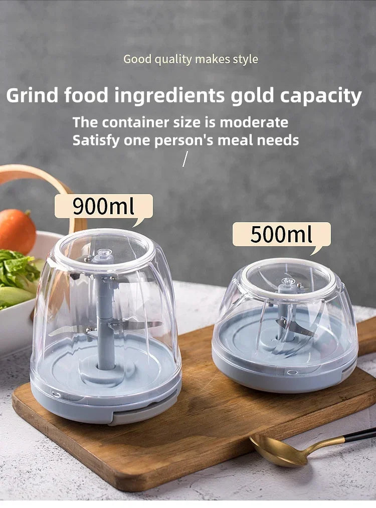 500ml Meat Mincer Garlic Chopper Rotate Garlic Press