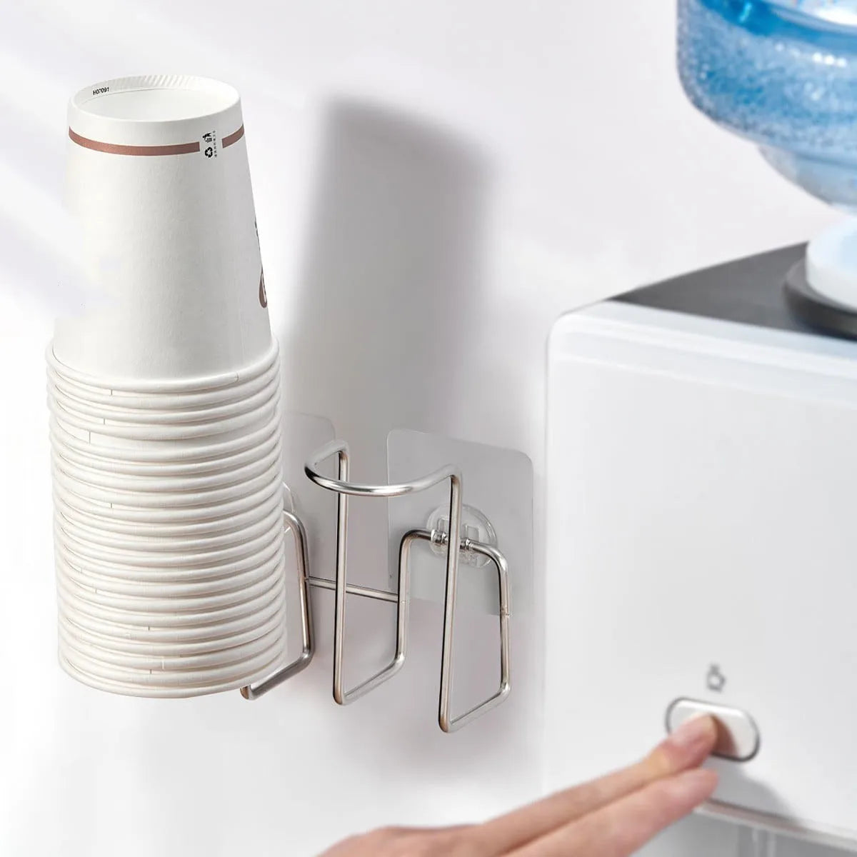Wall Mounted Stainless Steel Disposable Cup Holder Water