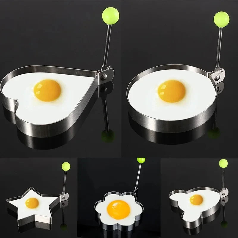 1-5pcs Stainless Steel Fried Egg Shaper Pancake Ring
