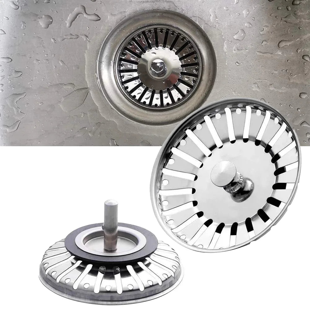 Sink Drain Strainer Stainless Steel Sink Strainer Plug