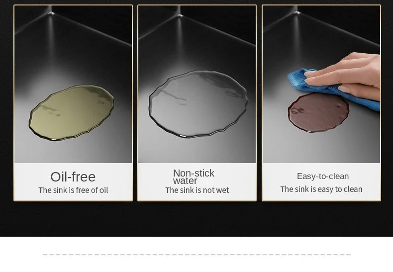Nano 55 45 23cm Hidden Sink Groove Invisible