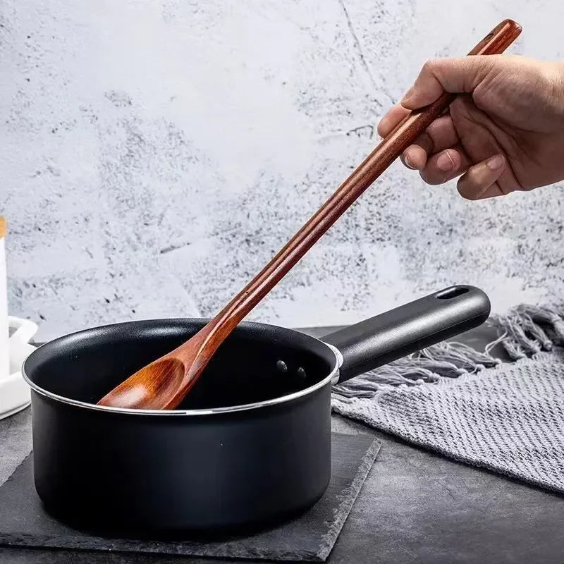 Long Wooden Teaspoons Cooking Utensils Soup Tea Honey