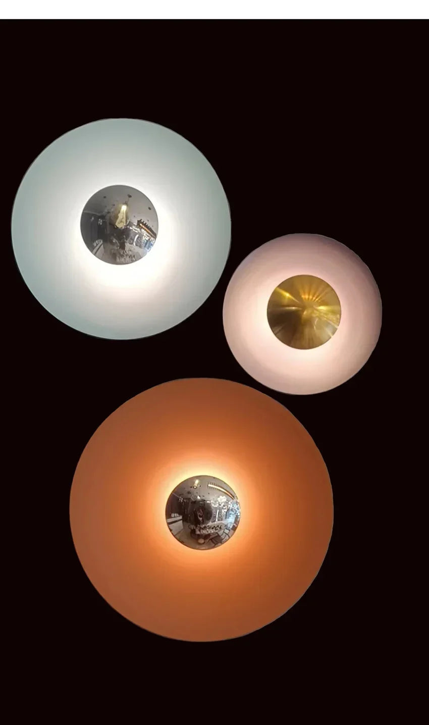Modern Minimalist Designer Led Wall Light Dish Foyer