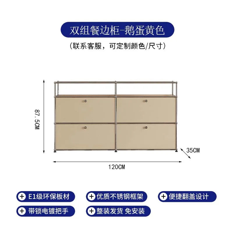 Modern Module Living Room Cabinet Stainless Steel Tv