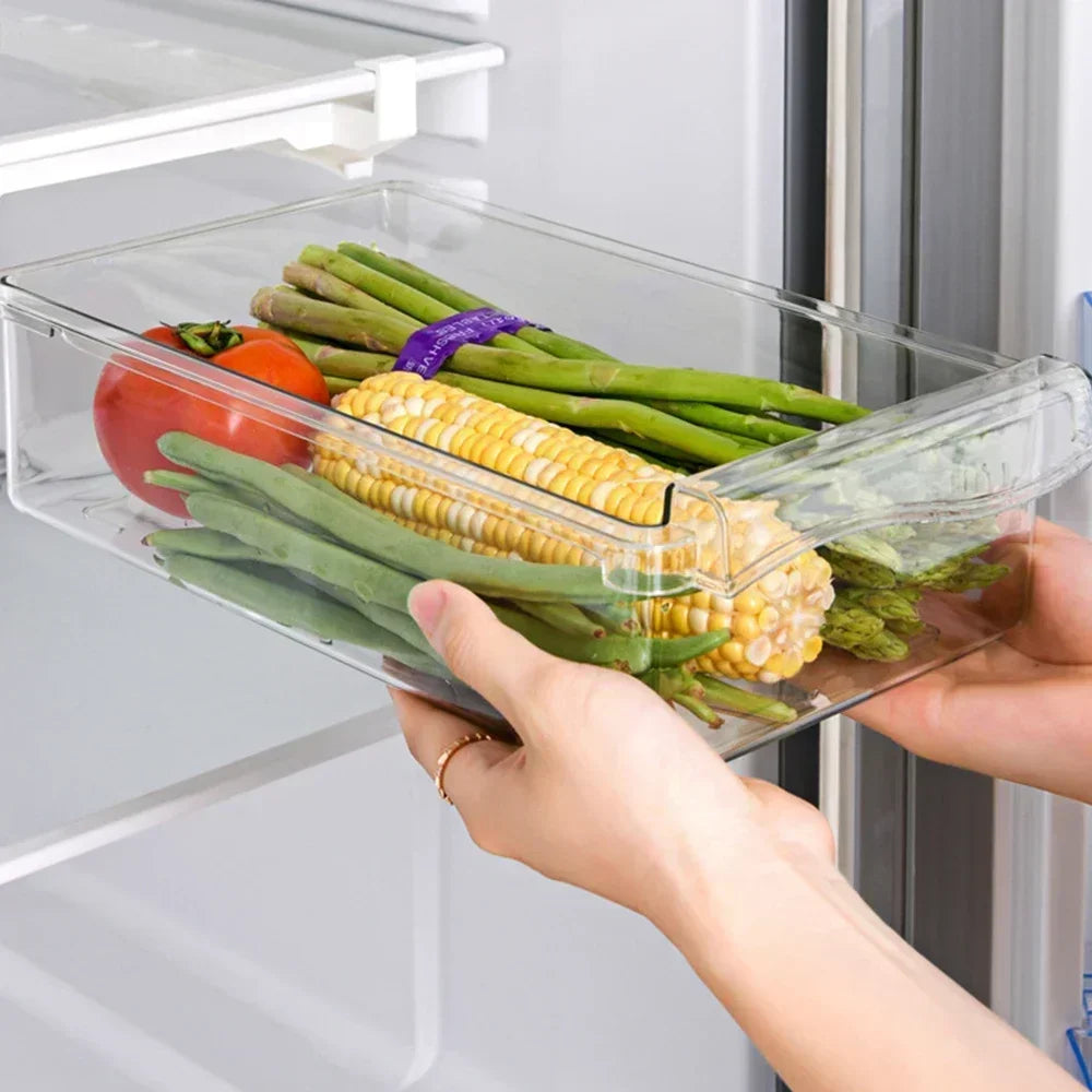 Transparent Fridge Organizer Fruit Egg Refrigerator Storage Box