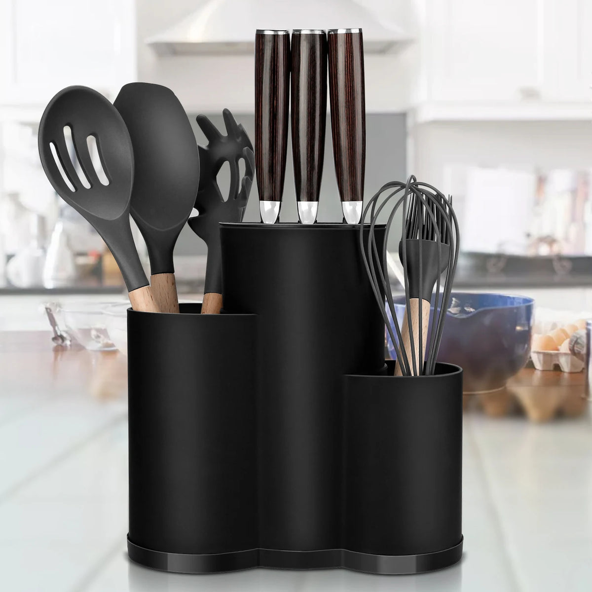 Knife Holder Multi-Function Utensil Stand Knife Block Pp