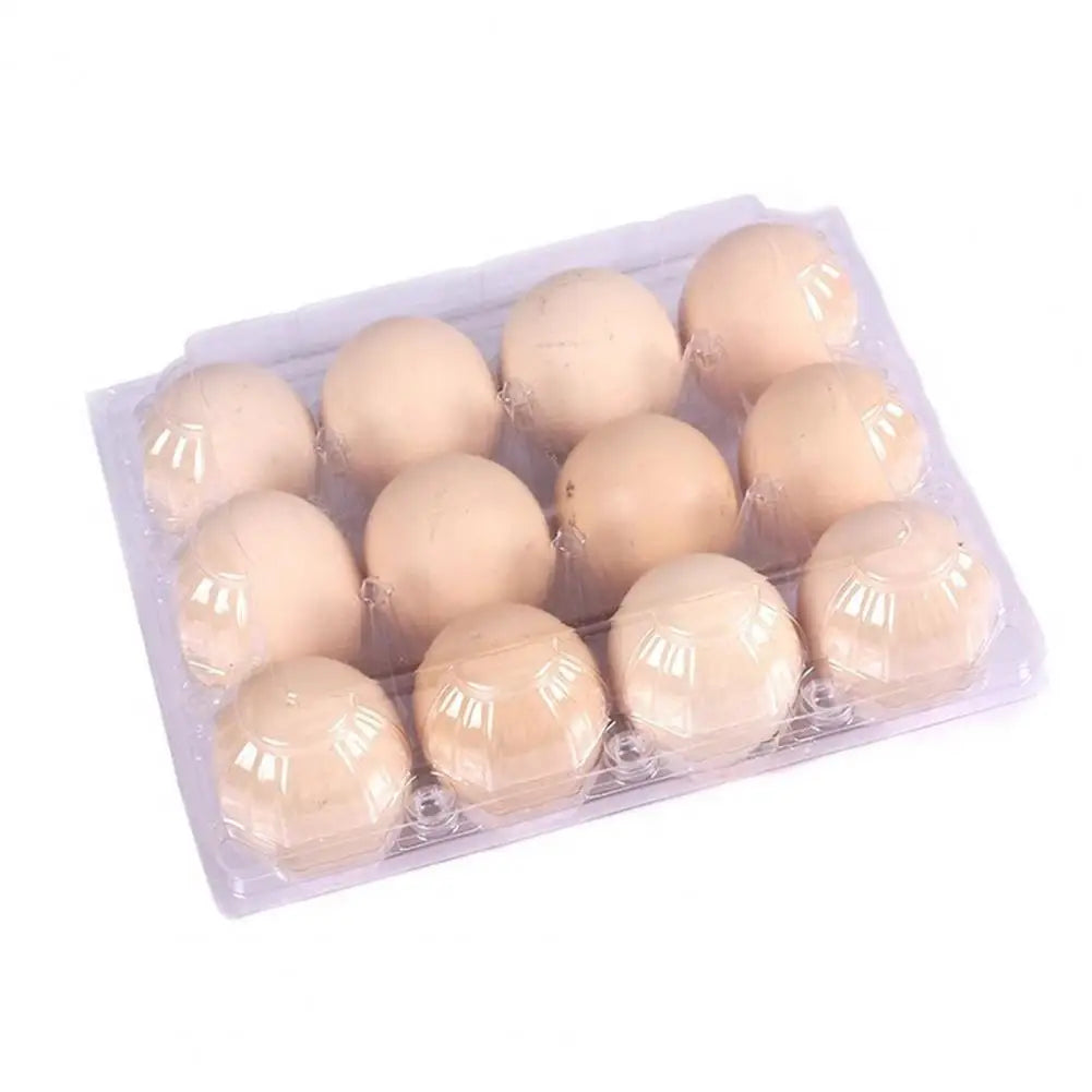 50pcs Egg Holder Plastic Cartons 12 Count Reusable