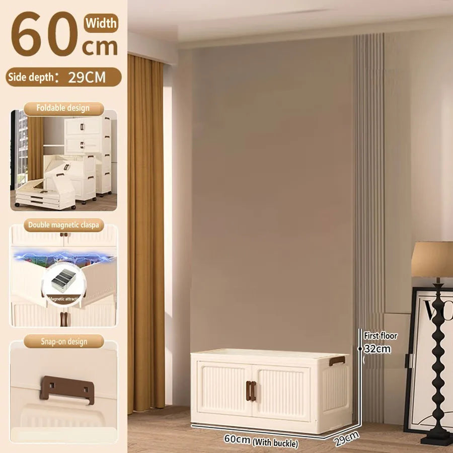 Storage Box Foldableing Cabinet Storage Cabinet Clothes Toys
