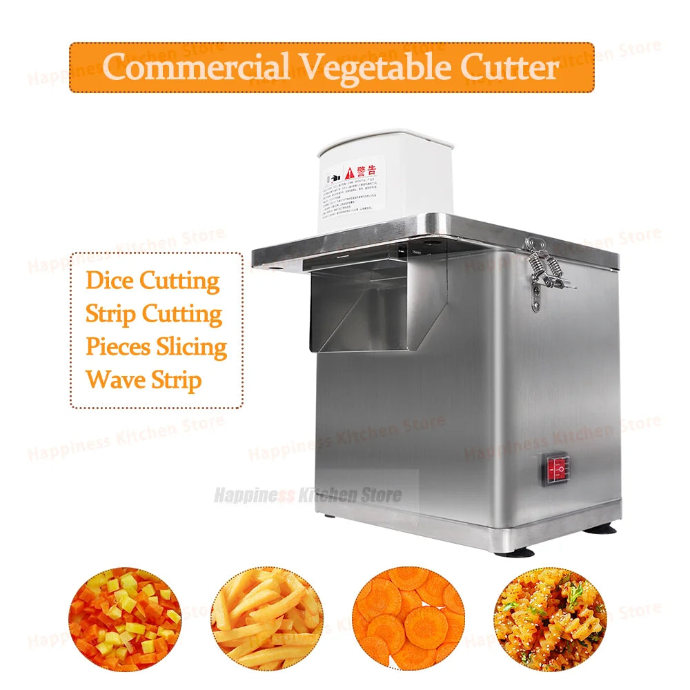 Commercial Electric Vegetable Cutter Wave Potato Slicer Large