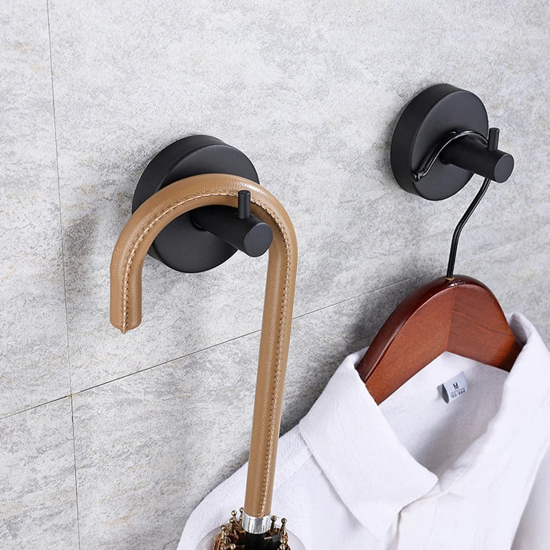 1/4pcs Suction Cup Hooks Waterproof Bathroom Robe Coat