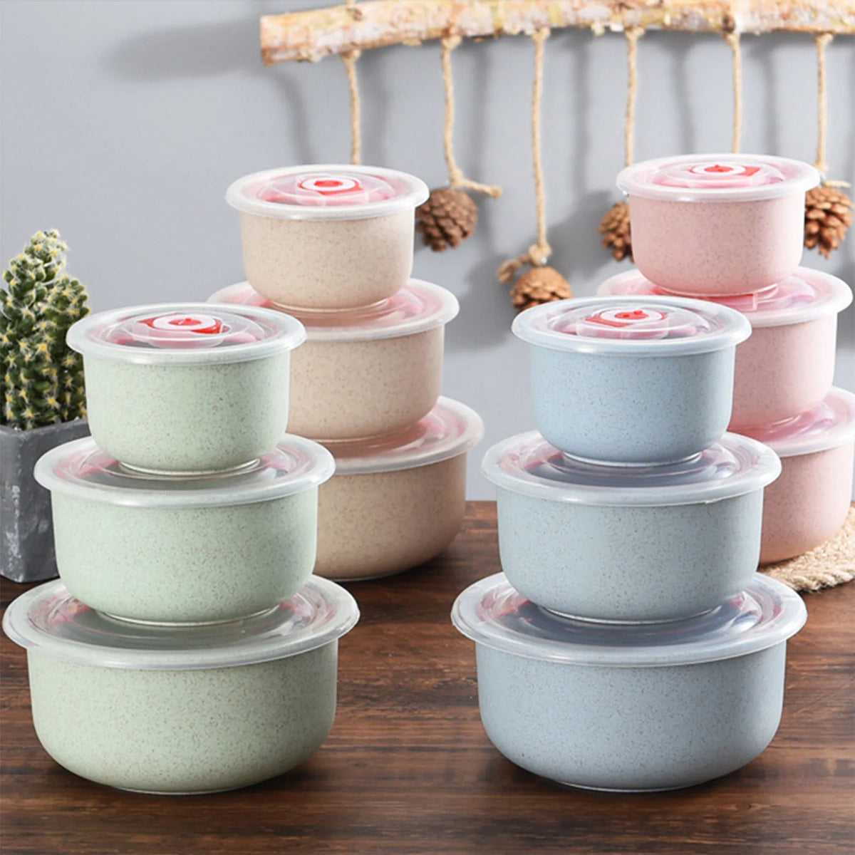 3pcs Food Storage Containers Bento Box Lightweight Food