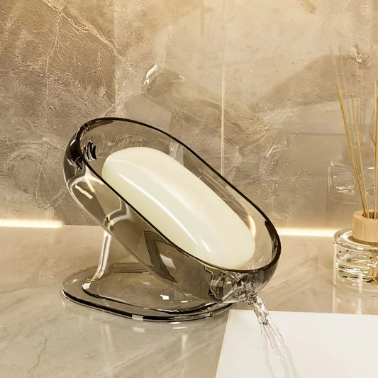 Fashionable Lightweight Soap Dish - Durable Plastic Oval