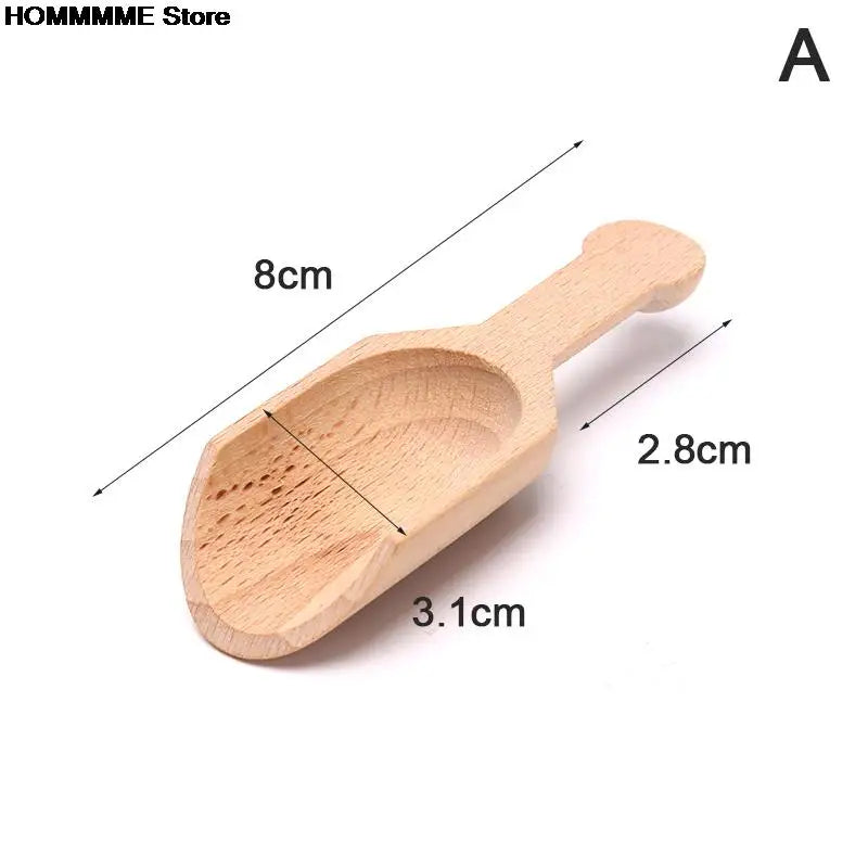 1pc Mini Wooden Scoops Bath Salt Spoon Candy