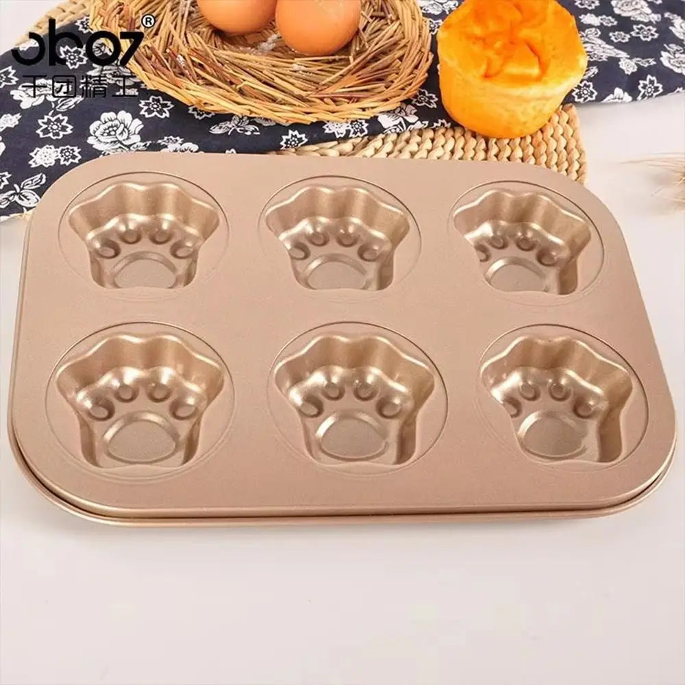 Cute 6/12 Cavity Cake Mold Non Stick Carbon