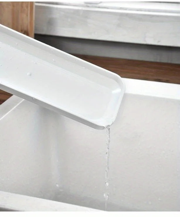 Sink Organizer Drain Tray Sponge Holder Cutlery Drainer