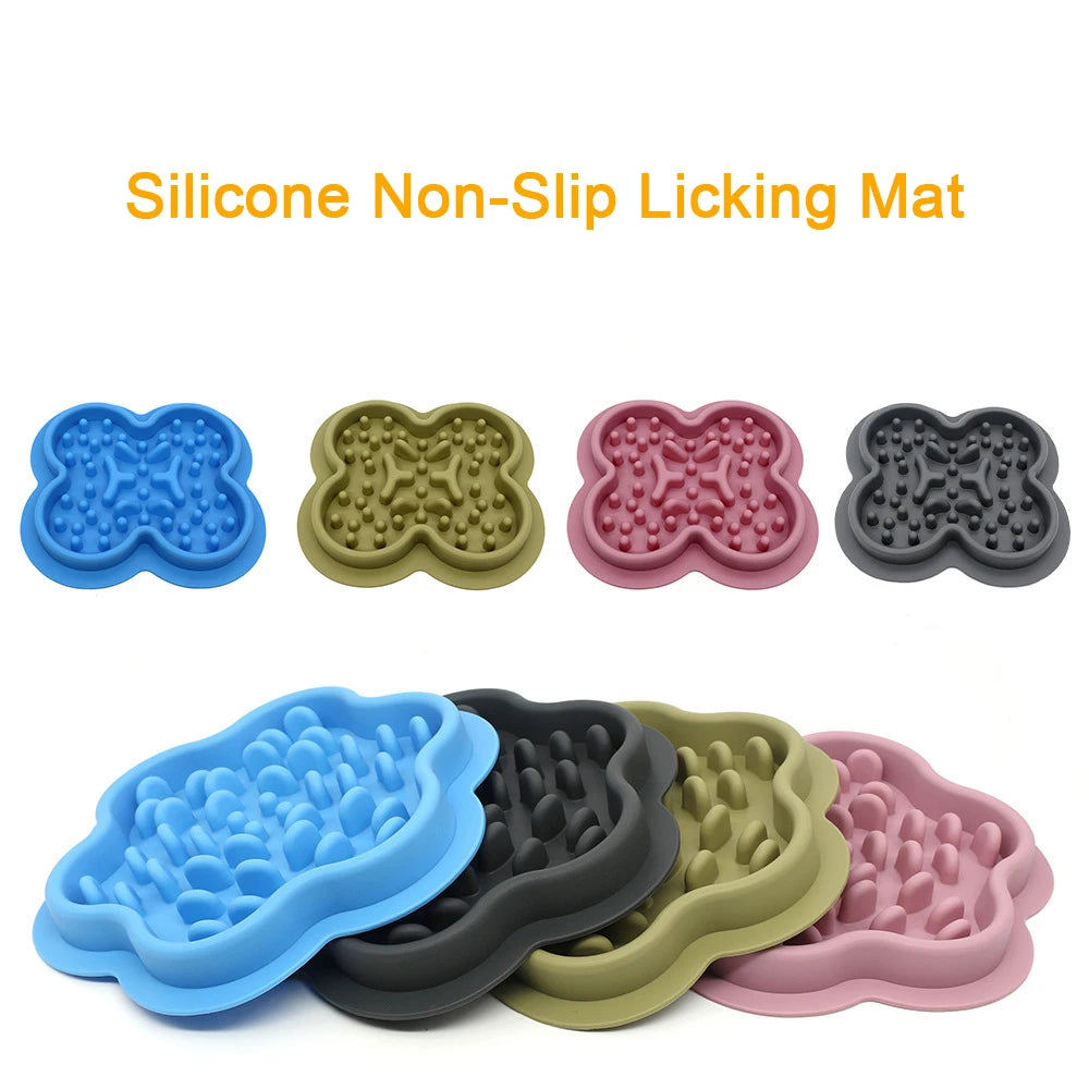 Pc Slow Feeder Bowl Pets - Non-Slip Silicone