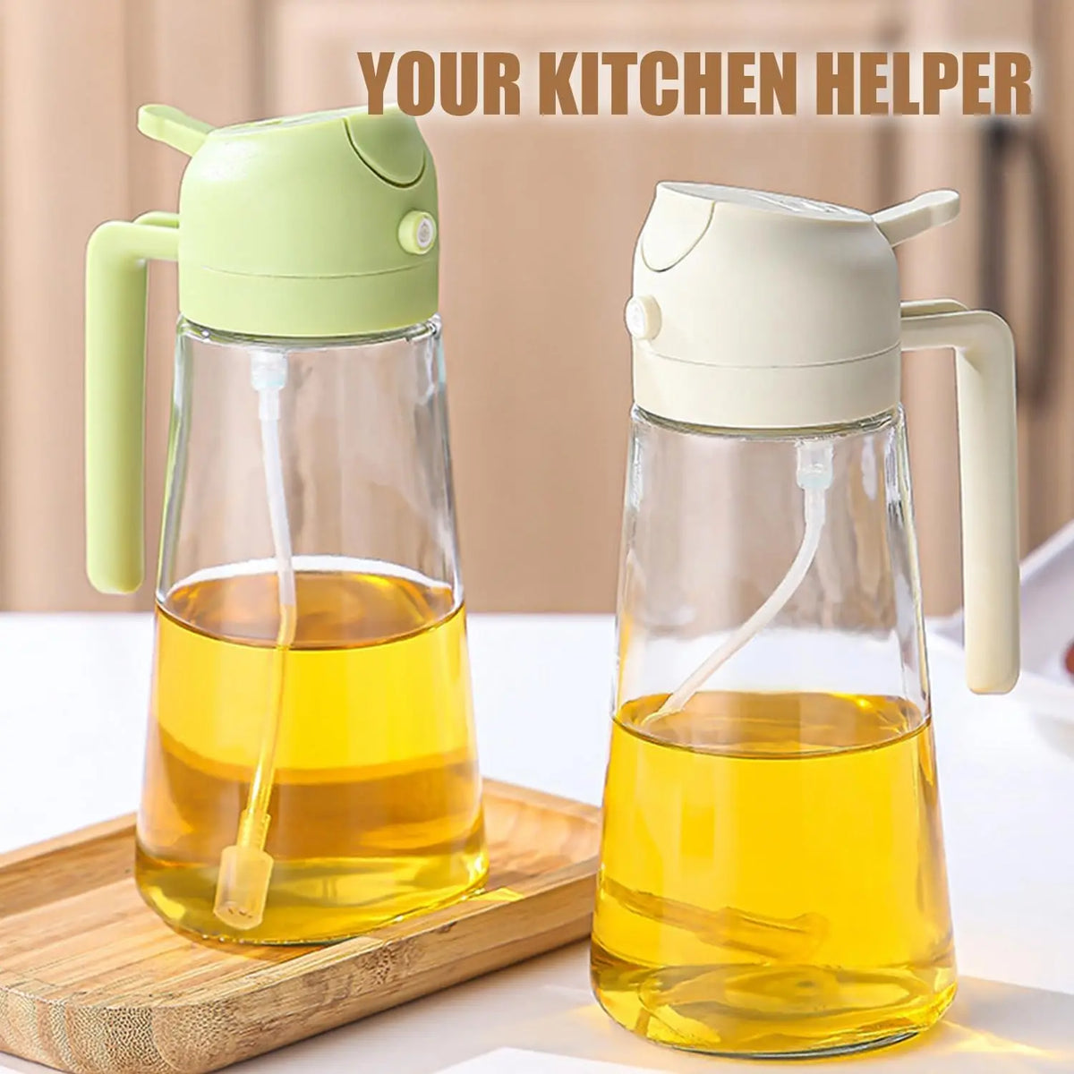 2in1 500ml Glass Oil Sprayer Olive Oil Spray