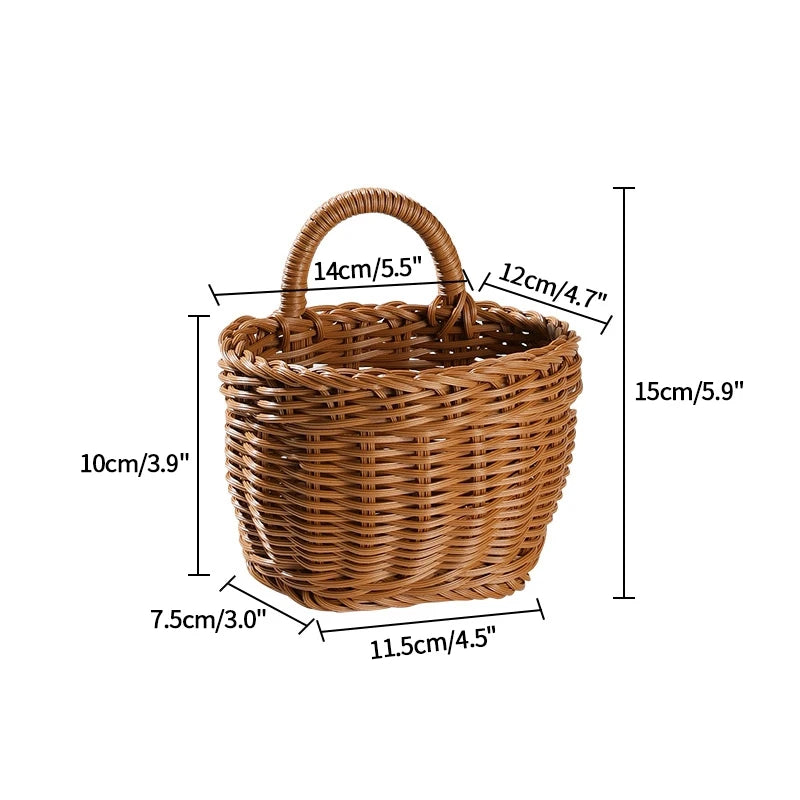 Organizer Wall Hanging Storage Basket Woven Basket Decorative