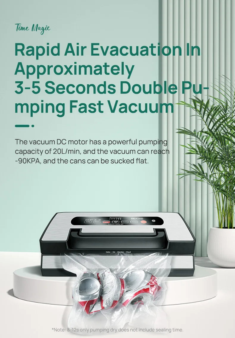 Seatao Vh5188 Vacuum Packing Machine Built In Cutter&Storage