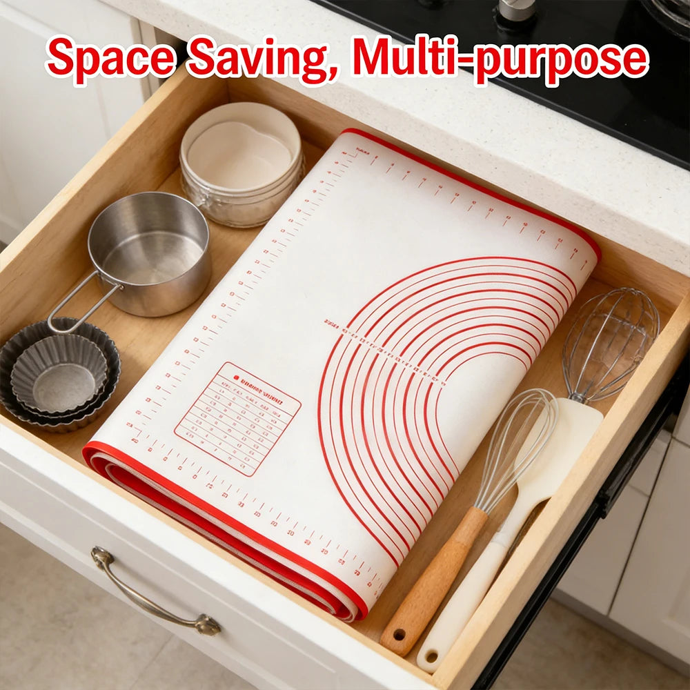 Silicone Pastry Mat Extra Thick Non Stick Baking