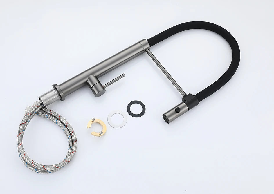 Faucet Sink Faucets Rubber Pull Down Stream Sprayer