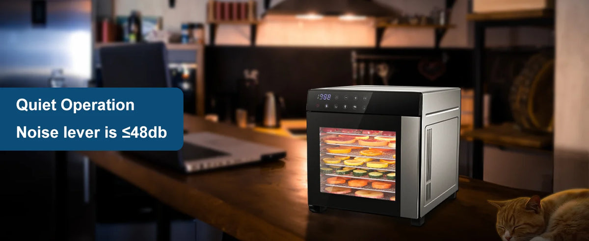 8-Tray Stainless Steel 600w Presets & Digital Timer