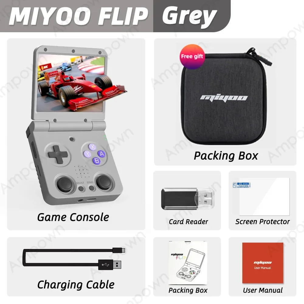 Brand Miyoo Flip V2 Handheld Game Players Ips